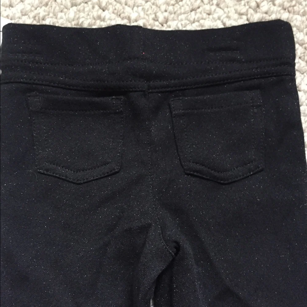 Carters Girls‎ Black Sparkle Jeggings Size 4T NWT